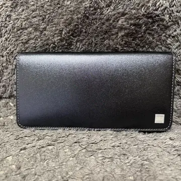 블랙 합성 피혁 장지갑