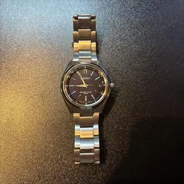 세이코 자동 와인딩 스테인리스 스틸 블랙