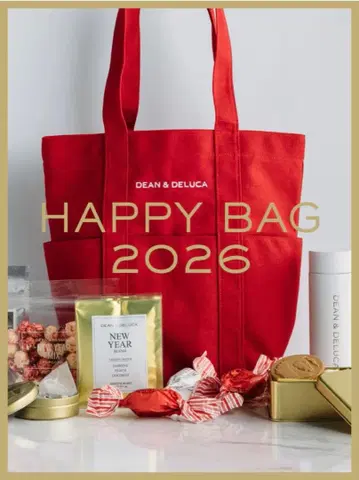 DEAN & DELUCA 해피 백 2026 레드