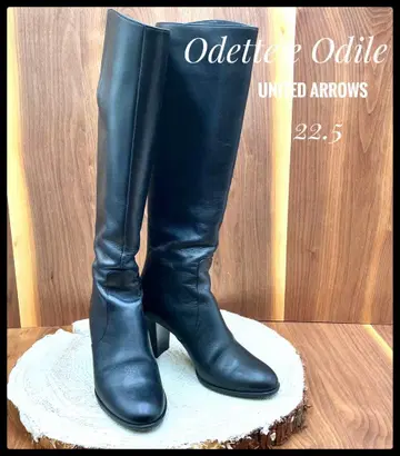 [새상품급] 오데트 이 오딜 유나이티드 애로우즈 가죽 롱 부츠