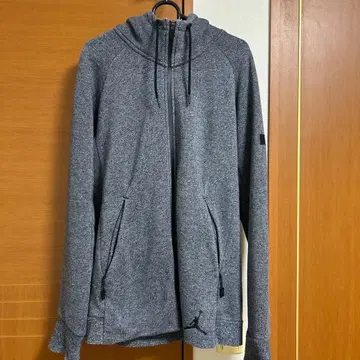 조던 풀 집업 그레이 후드티
