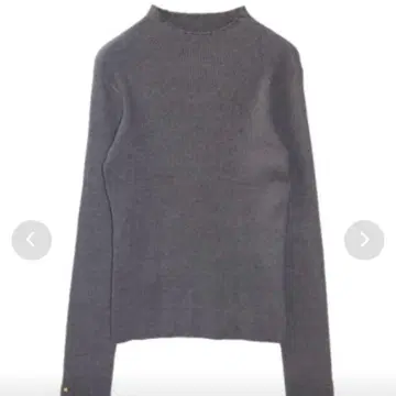 ACYM 마쉬멜로우 버튼 슬리브 니트 그레이