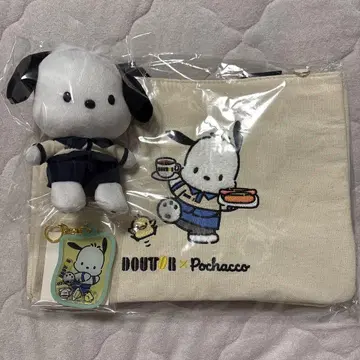 도토루 포차코 가방 마스코트 참 샤카샤카 키링