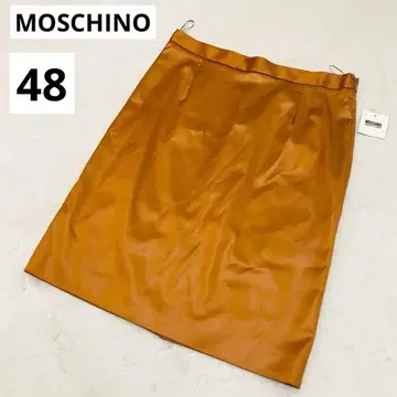 택 포함 미사용 새상품 MOSCHINO 타이트 스커트 48 오렌지