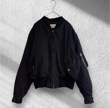 INGEBORG/잉게보그 퀼트 백 로고 블루종 MA-1