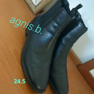 Agnis b 블랙 사이드 고어 부츠 24.5cm