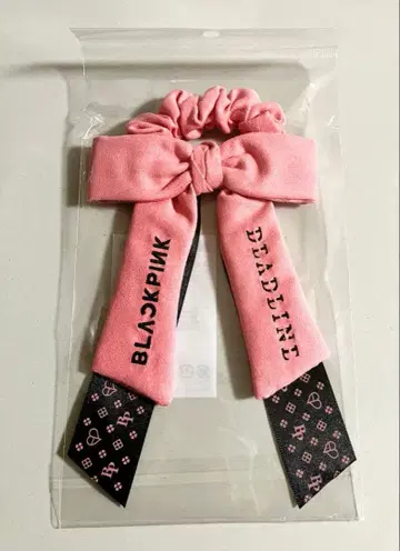 BLACKPINK 리본 스크런치 헤어 액세서리 블핑 블랙핑크