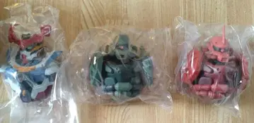 미개봉 [ 제일복권 지크 액스 D상 모빌슈트 헤드 마그넷 3개 세트 ]