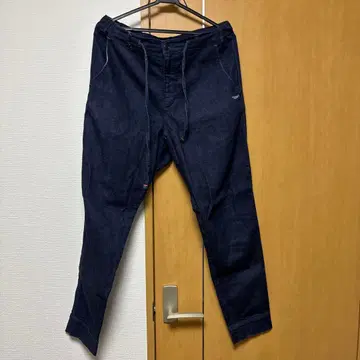 Klaxon 쿠라시키텐료 조거 팬츠 L 상당 데님