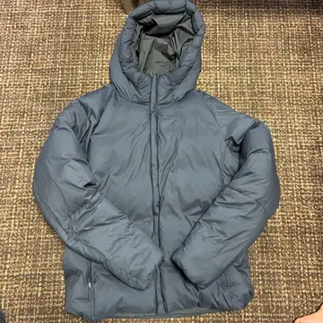 [새상품] 나노 유니버스 후드 부착 블랙 다운 자켓