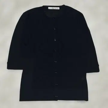 Amber 얇은 소재 가디건 블랙 M 사이즈