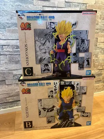 드래곤볼 제일복권 40th 그 두 번째 B상 베지터 C상 손오반 세트