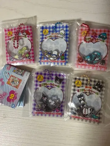 산리오 바스락 프레이크 씰풍 참 5세트