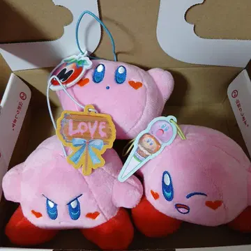 커비 봉제 인형 3개 세트 Monet 콜라보