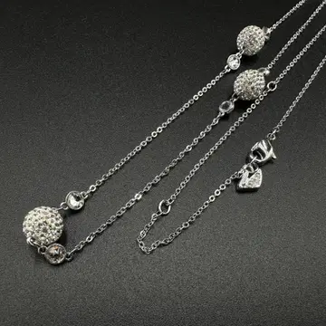 SWAROVSKI 스와로브스키 목걸이 실버 큐빅 99
