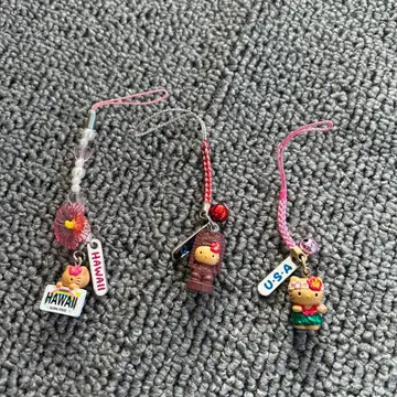 지역 한정 키티 스트랩 HAWAII 3개 세트