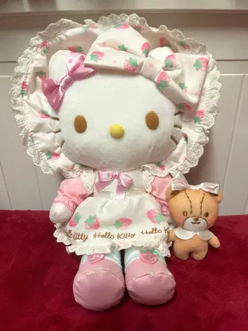 초레어 키티 스트로베리 쇼트 케이크 이치고 곰 봉제 인형