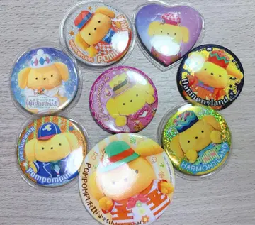 산리오 폼폼푸딩 캔뱃지 세트 1