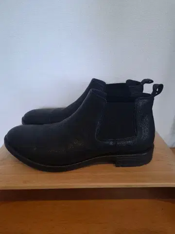 스테파노 로시 블랙 사이드 고어 부츠