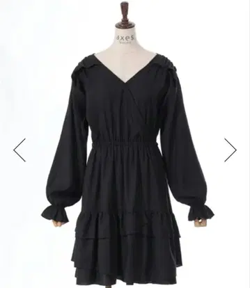 axes femme 이레헴 프릴 튜닉 블랙