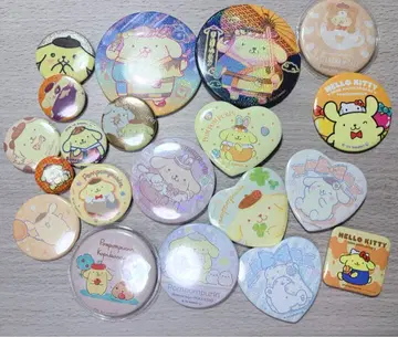 산리오 폼폼푸딩 캔뱃지 세트 2