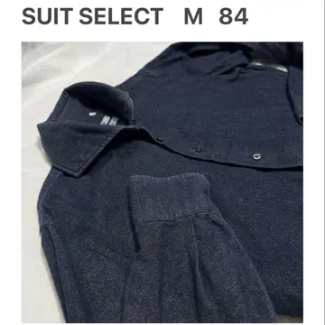 슈트 셀렉트 M 84 인디고 긴팔 드레스 셔츠 데님 호리젠탈