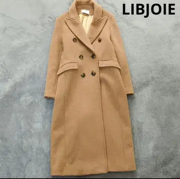 리브조아 더블 울 체스터 코트 카멜 S~M 상당 착용감 없는 새상품급