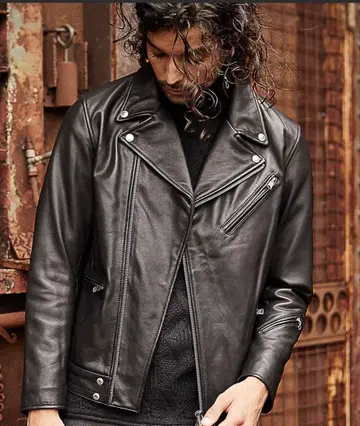 정가 약 65,000엔 램 가죽 더블 라이더 자켓