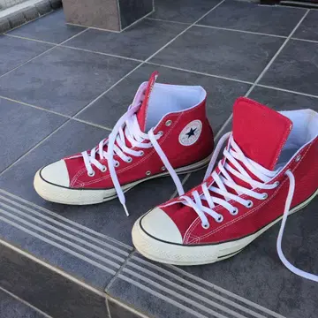 CONVERSE 하이컷 스니커즈 레드 11.5 US JP30cm