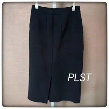 PLST 플라스테 롱 스커트 슬릿 블랙 S