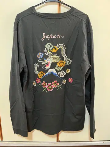 자수 긴팔 T셔츠 XXL