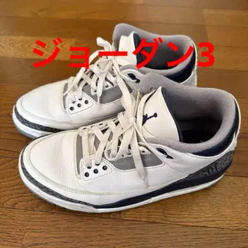 조던 3 스니커즈 화이트 그레이 네이비