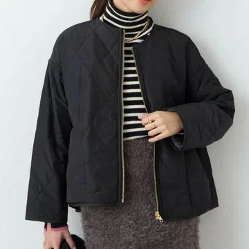 [ 미사용 새상품 ] 차콜 그레이 퀼팅 자켓 리버서블