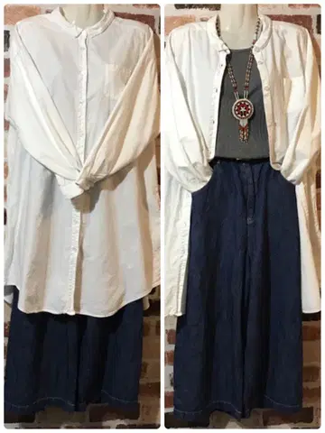 여성용 No.16 [익명 배송] 선밸리 옥스 셔츠 튜닉