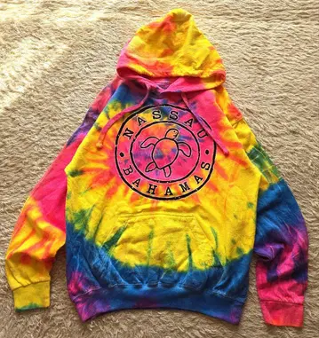 화려한 DESTINATIONS USA 타이다이 맨투맨 후드티 바하마