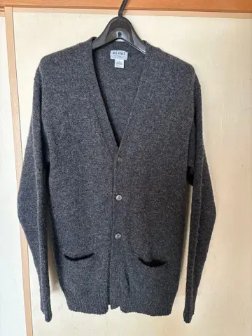 BEAMS 100% 울 가디건 L 사이즈
