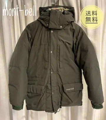 mont-bell 후드 부착 다운 자켓 올리브 그린