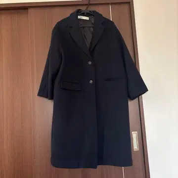 ZARA 네이비 체스터 코트 M-L