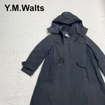 [하자품] 와이엠월츠 후드 부착 스텐카라 코트 롱 코트 (9955