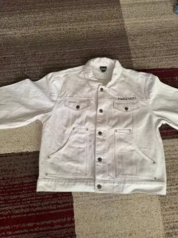 [ 미사용 새상품 ] NOREMID 노리미드 데님 자켓 화이트