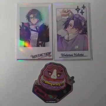 와타라이 히바리 폴라로이드 카드 스티커 VOLTACTION 니지산지
