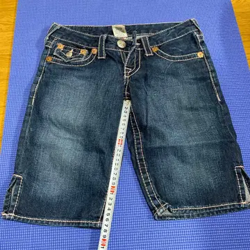 트루릴리전 다크 데님 숏팬츠