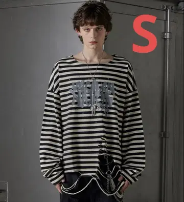 [ GRANCY ] 올 패턴 큐빅 그래픽 롱T s 사이즈