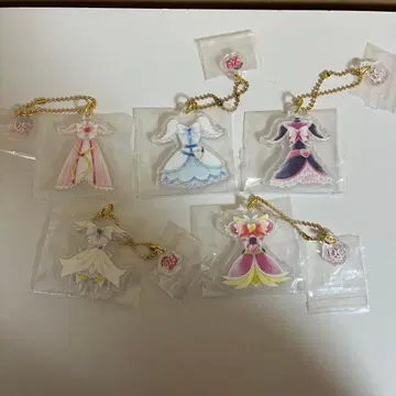 빛의 전사 프리큐어 & 맥스하트 키링 5개 세트