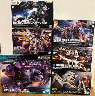 초특가 RG/HG 건담 프라모델 6종 세트 RX-78F00 HMT 외