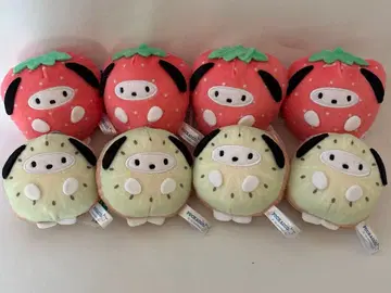 산리오 캐릭터즈 키구루미 마스코트 포차코 8체 세트