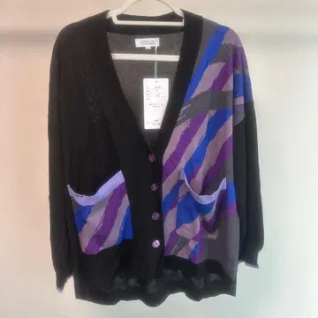 새상품 SUPER LADY 가디건 M 블랙