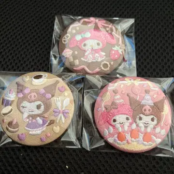 산리오 자수 캔뱃지 세트 2