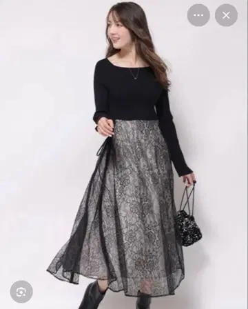 아푸와이저 리셰 사이드 레이스업 도킹 원피스