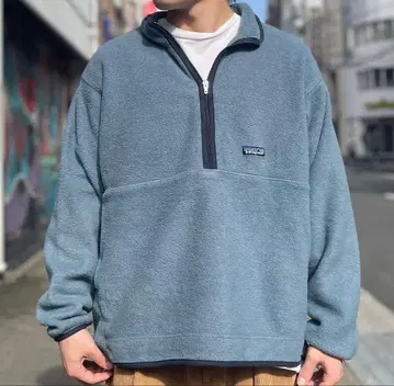 01년제 Patagonia 마스피알 하프 지퍼 플리스 S 블루